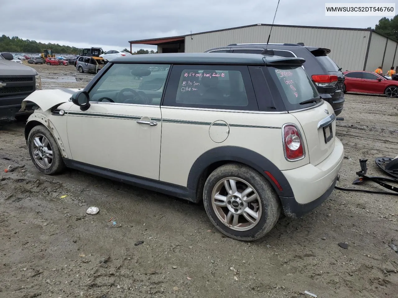 2013 Mini Cooper VIN: WMWSU3C52DT546760 Lot: 71701784