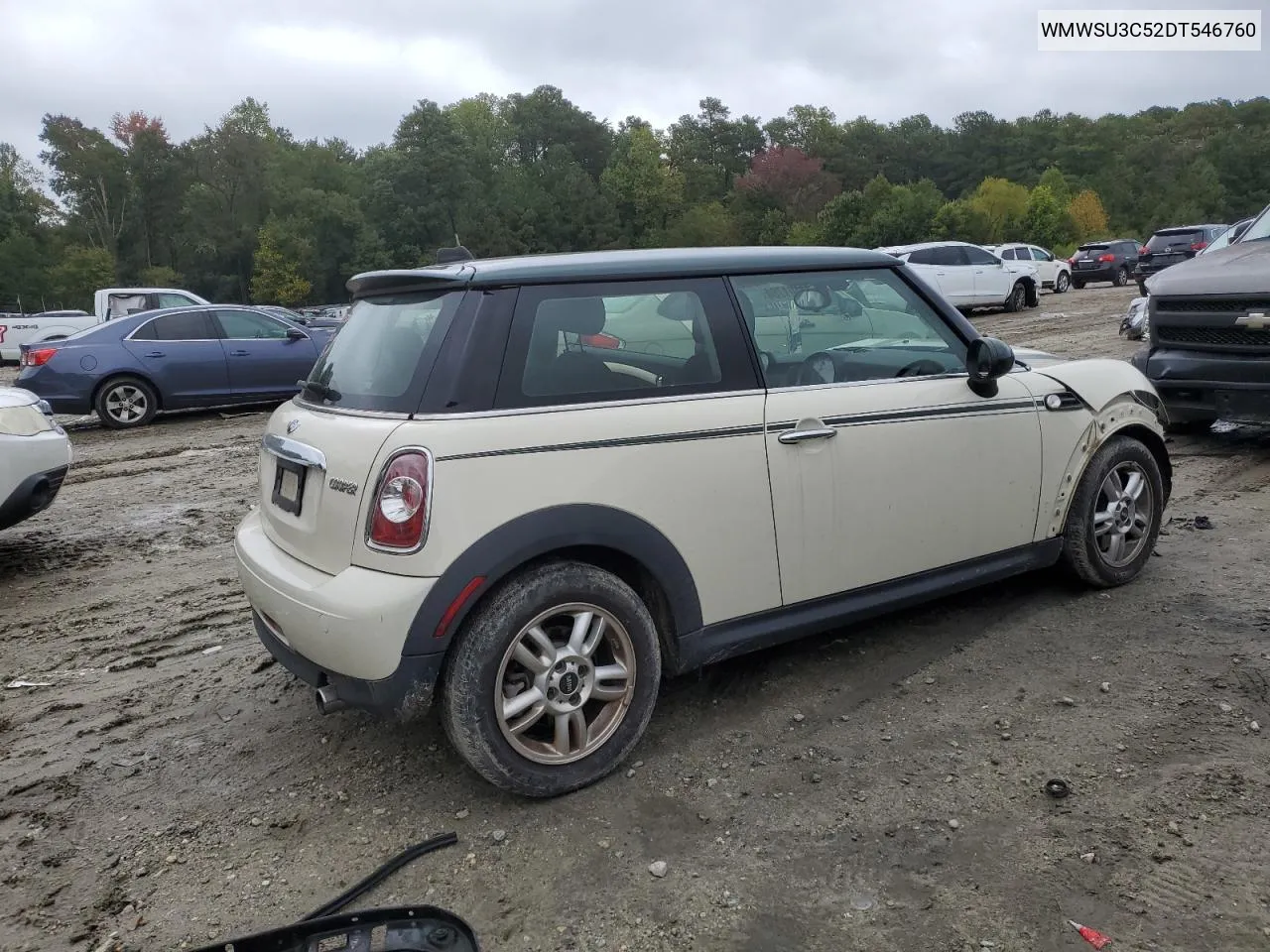 2013 Mini Cooper VIN: WMWSU3C52DT546760 Lot: 71701784