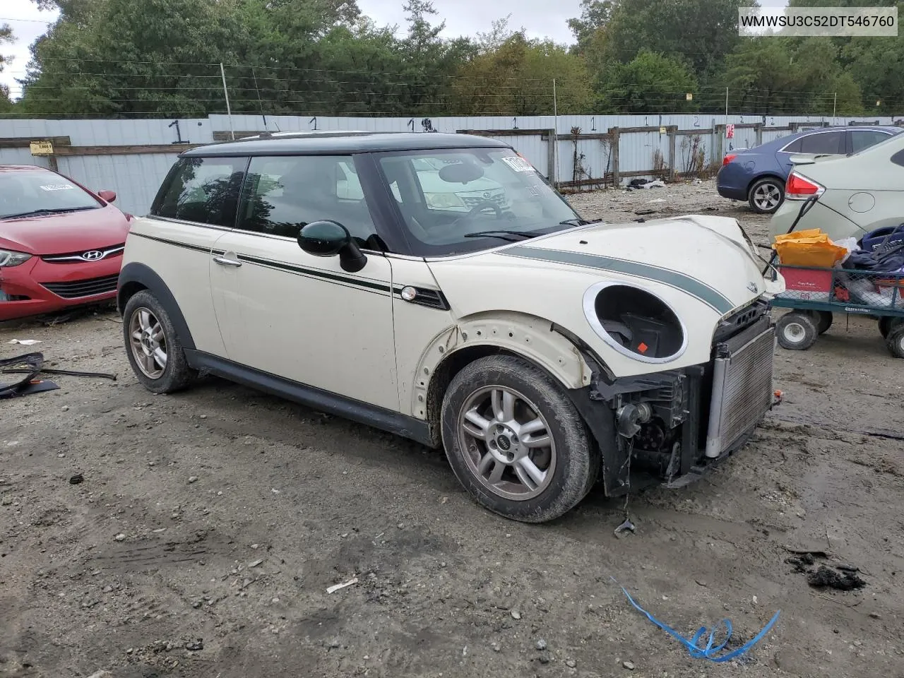 2013 Mini Cooper VIN: WMWSU3C52DT546760 Lot: 71701784