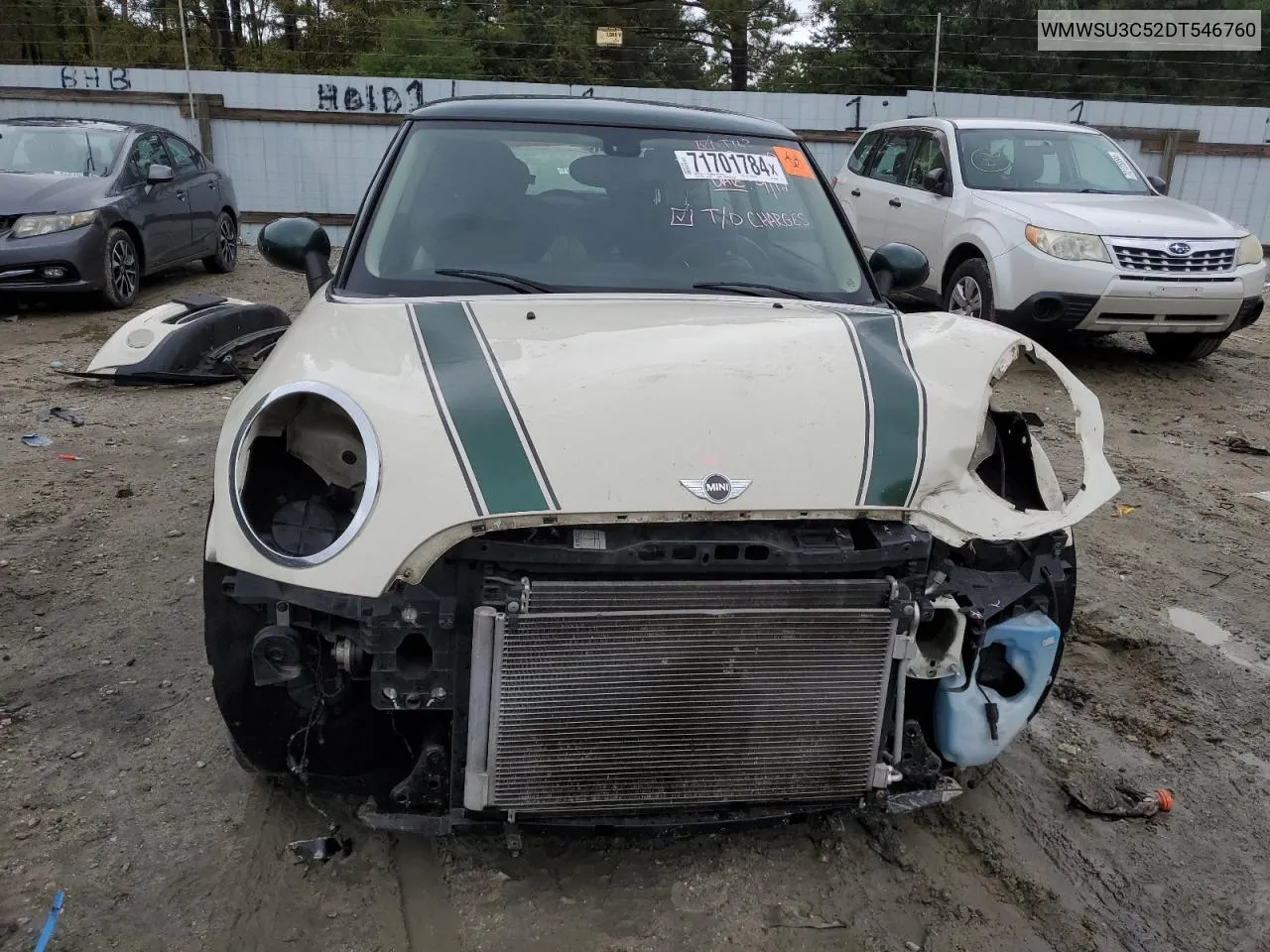 2013 Mini Cooper VIN: WMWSU3C52DT546760 Lot: 71701784