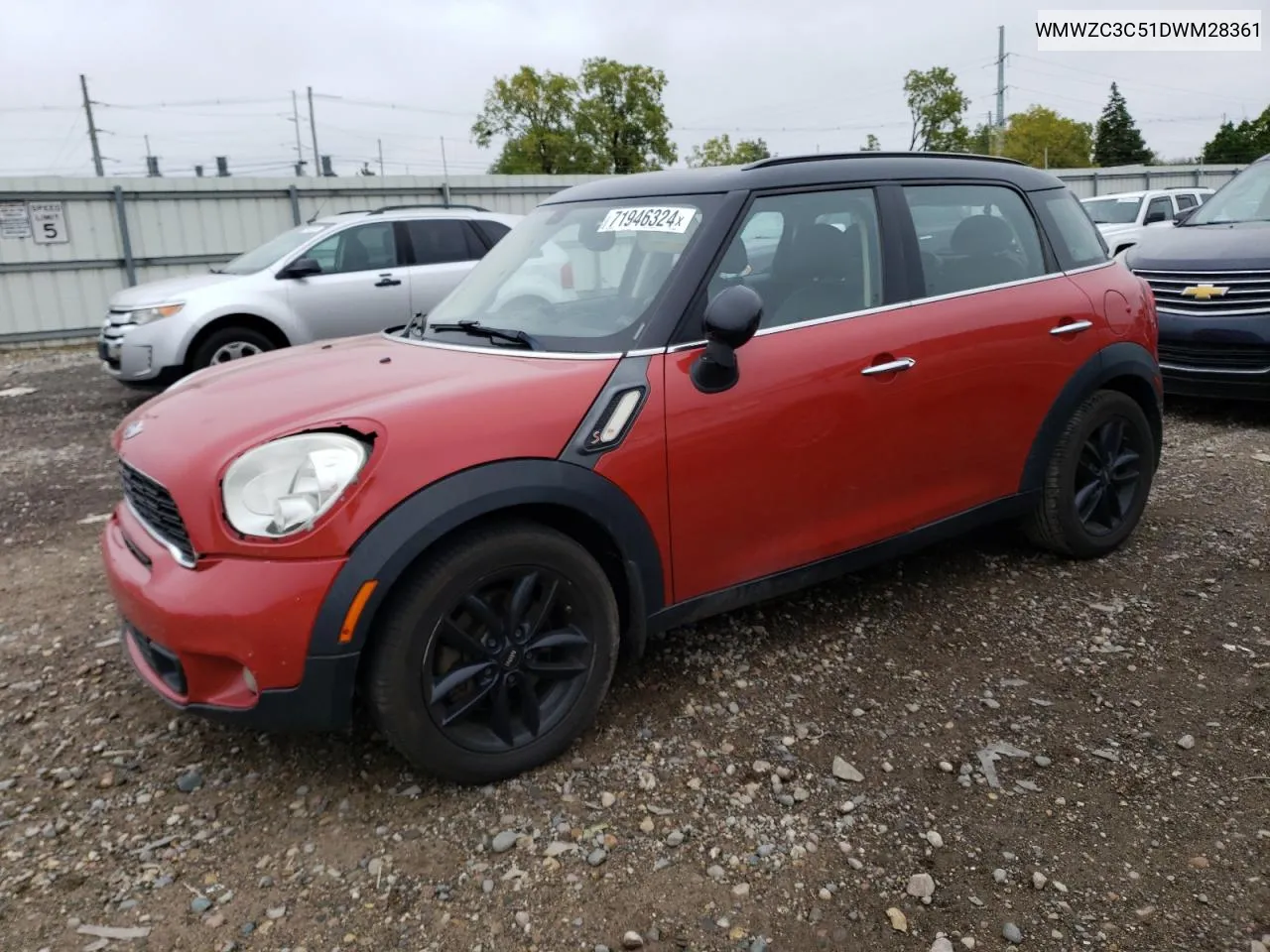 2013 Mini Cooper S Countryman VIN: WMWZC3C51DWM28361 Lot: 71946324