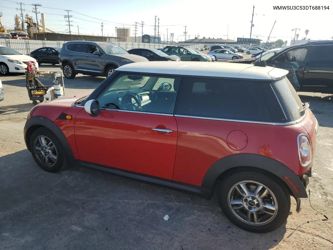 2013 Mini Cooper VIN: WMWSU3C53DT688194 Lot: 72192324