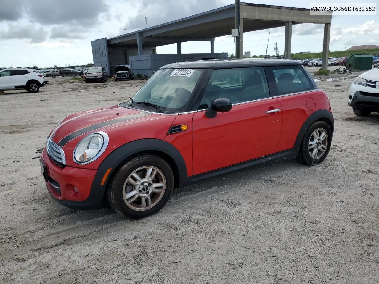 2013 Mini Cooper VIN: WMWSU3C56DT682552 Lot: 72232224