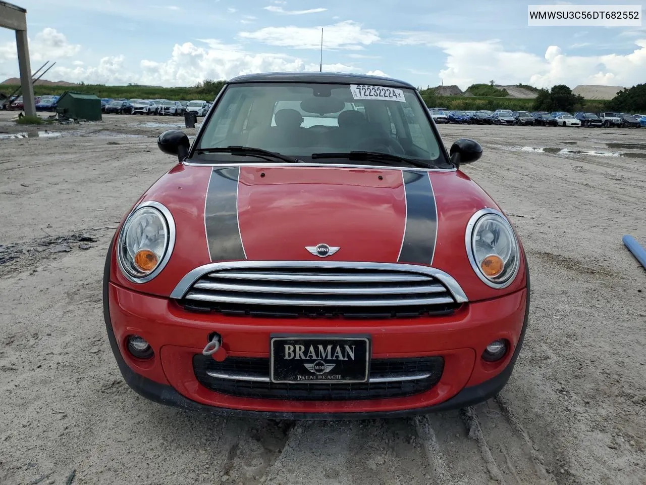 2013 Mini Cooper VIN: WMWSU3C56DT682552 Lot: 72232224