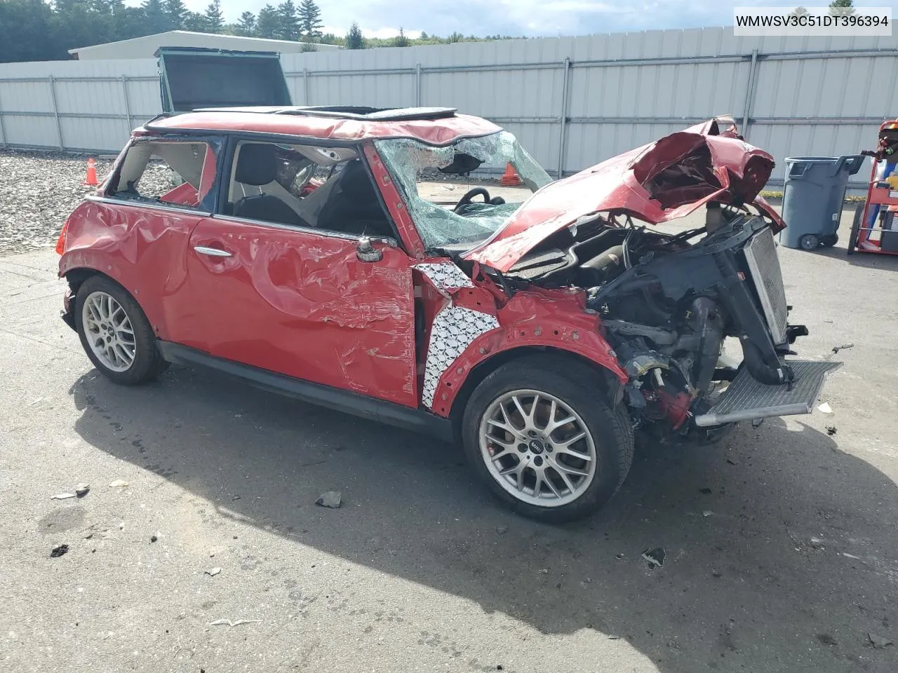 2013 Mini Cooper S VIN: WMWSV3C51DT396394 Lot: 73002404