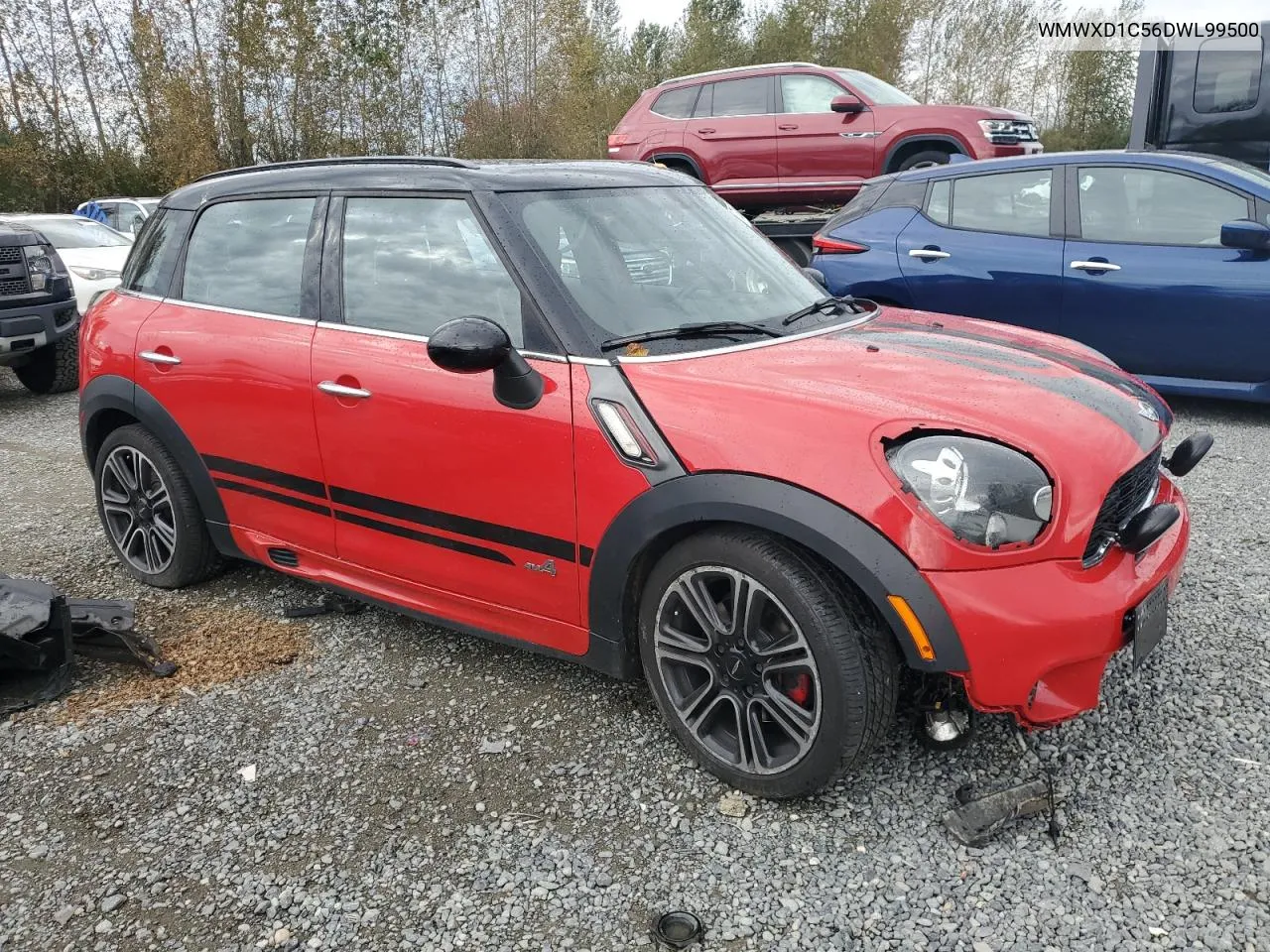 2013 Mini Cooper Countryman Jcw VIN: WMWXD1C56DWL99500 Lot: 73067584