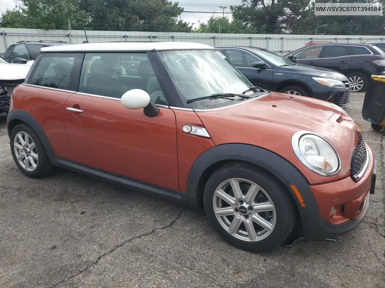 2013 Mini Cooper S VIN: WMWSV3C57DT394584 Lot: 73648724