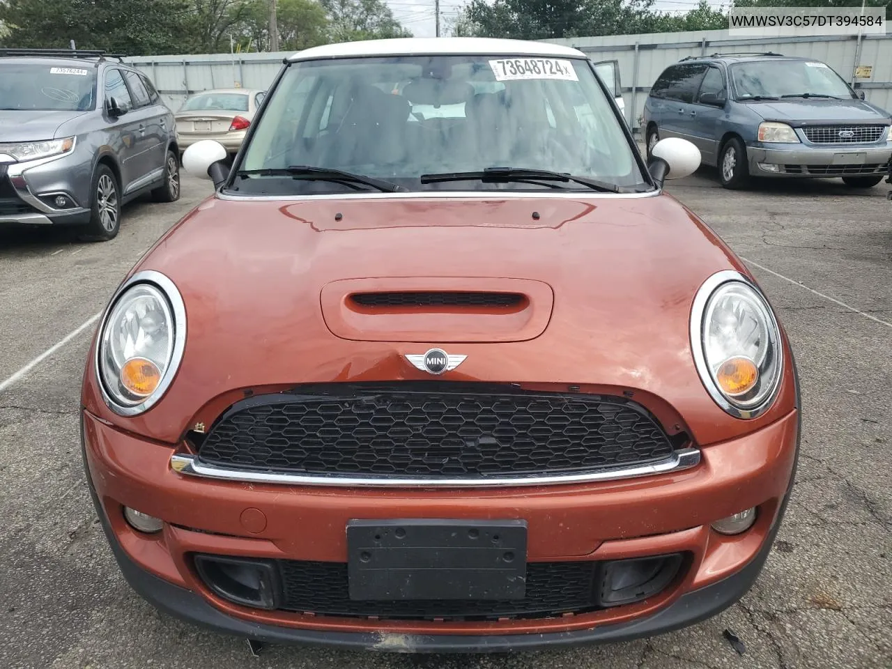 2013 Mini Cooper S VIN: WMWSV3C57DT394584 Lot: 73648724