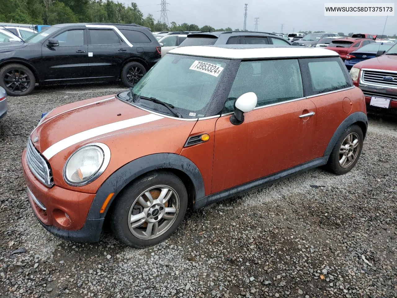 2013 Mini Cooper VIN: WMWSU3C58DT375173 Lot: 73953324