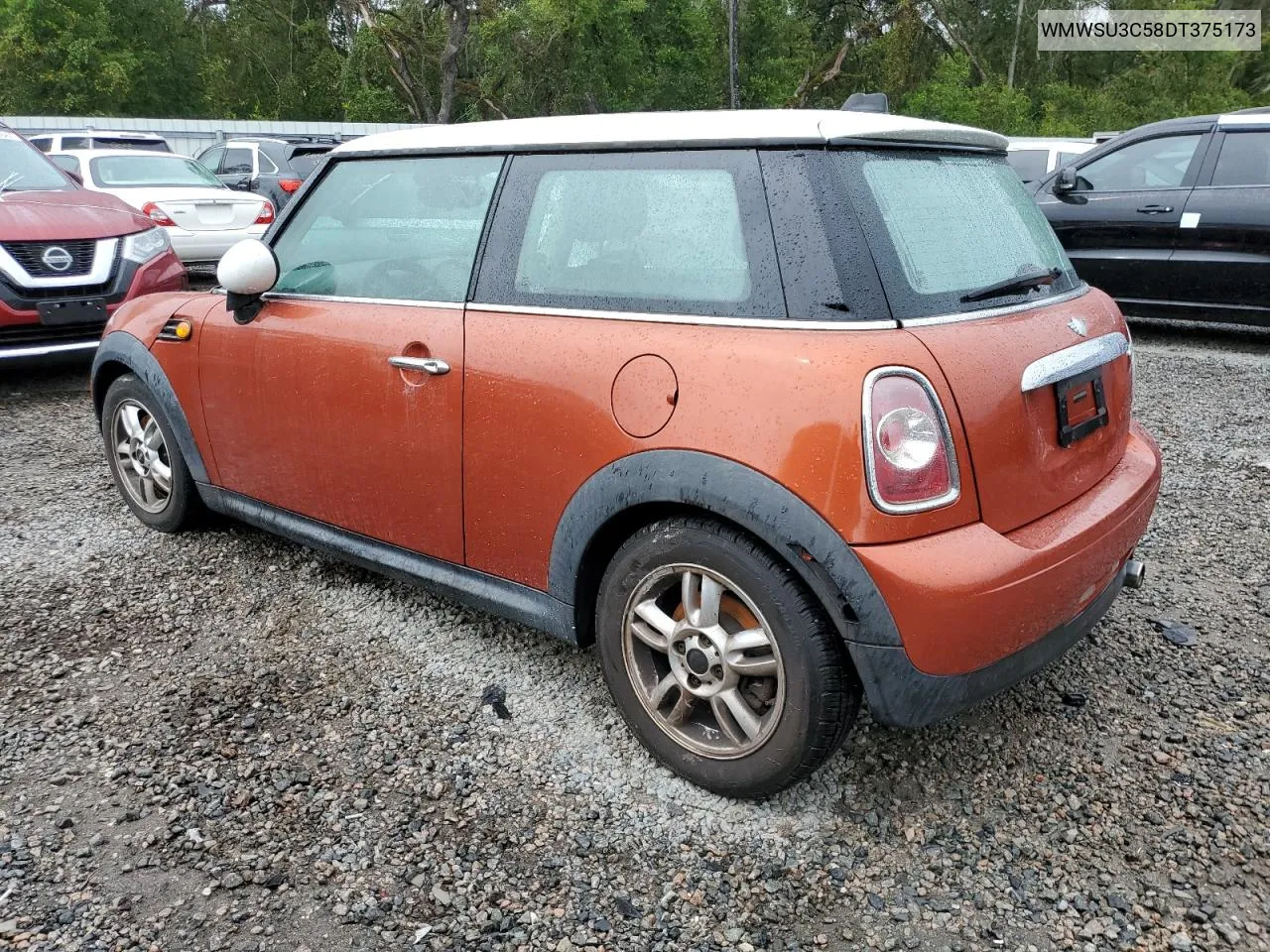 2013 Mini Cooper VIN: WMWSU3C58DT375173 Lot: 73953324