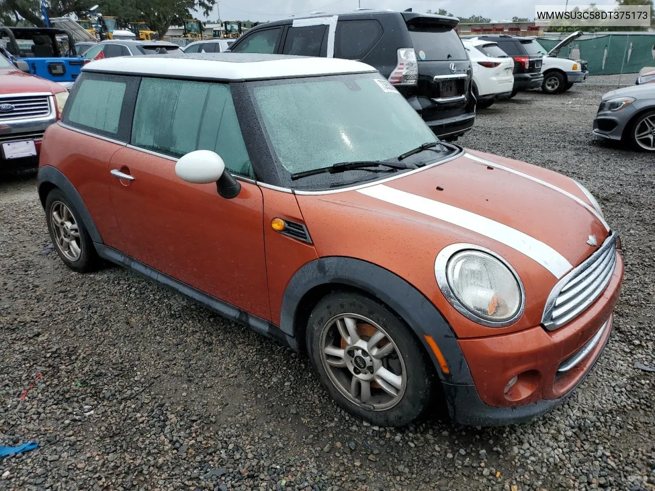 2013 Mini Cooper VIN: WMWSU3C58DT375173 Lot: 73953324