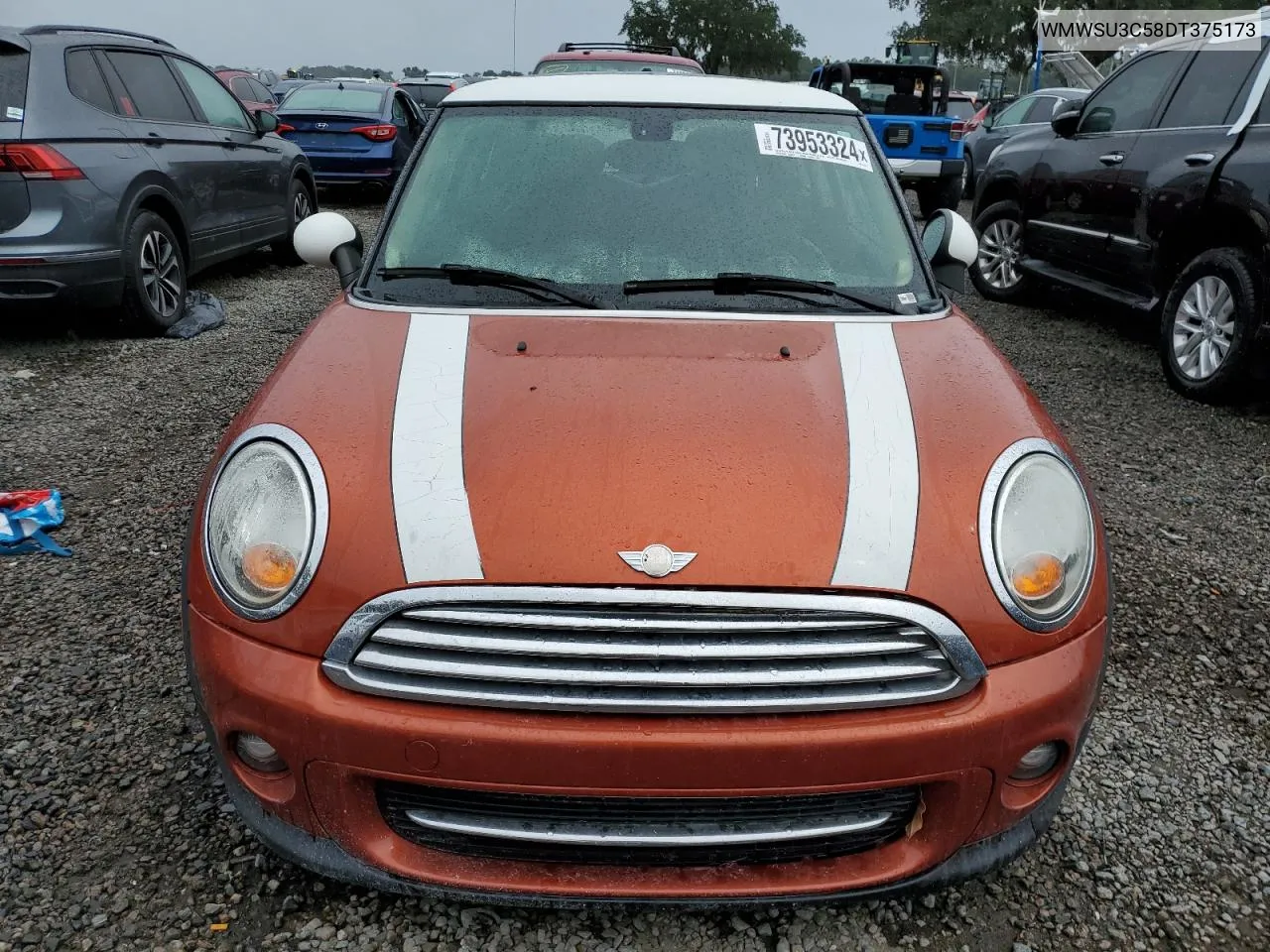 2013 Mini Cooper VIN: WMWSU3C58DT375173 Lot: 73953324