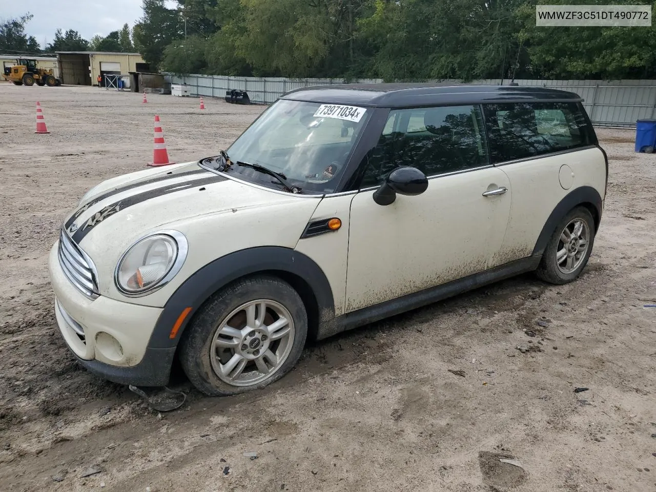 2013 Mini Cooper Clubman VIN: WMWZF3C51DT490772 Lot: 73971034