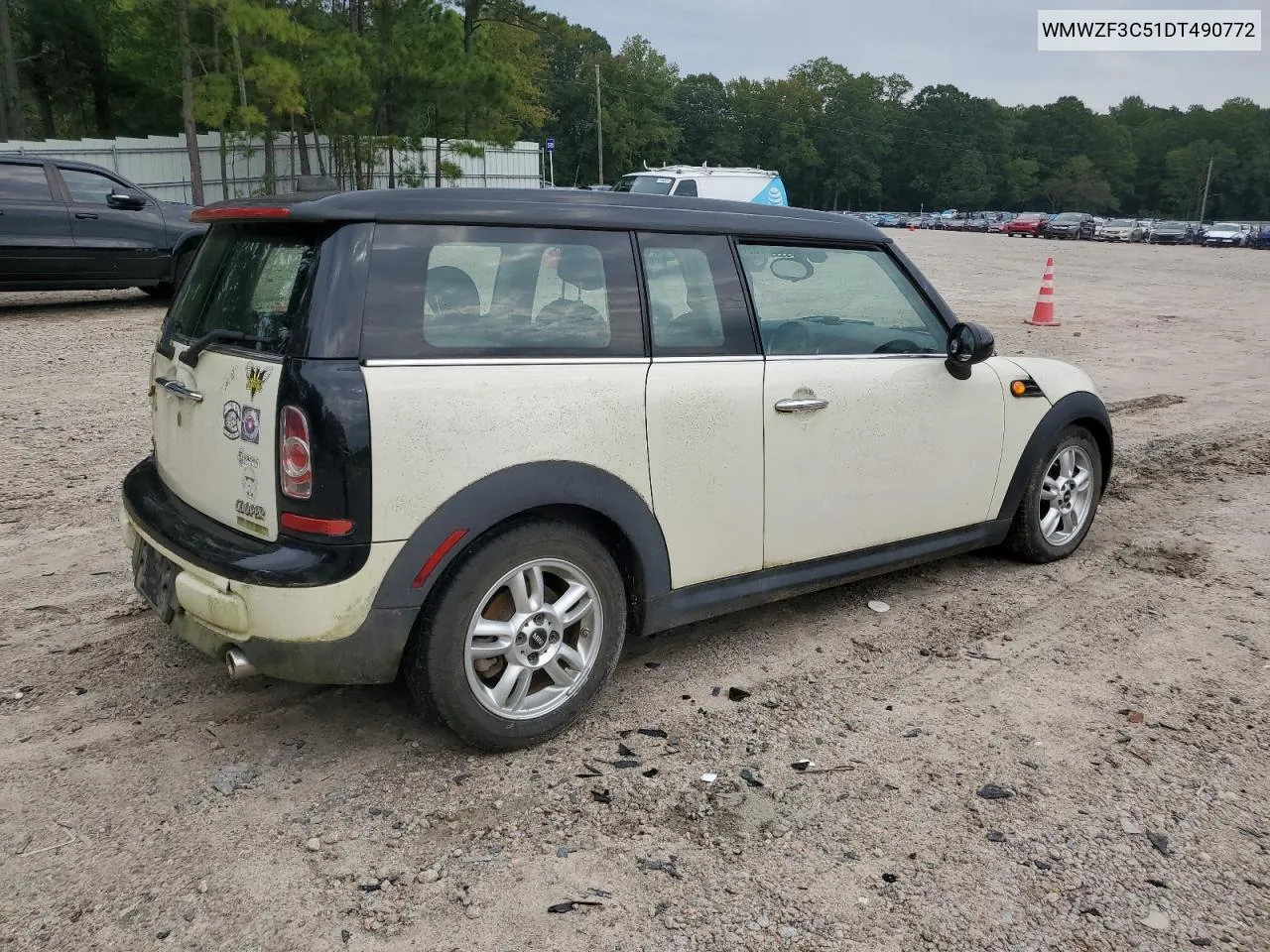 WMWZF3C51DT490772 2013 Mini Cooper Clubman