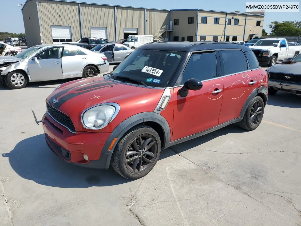 2013 Mini Cooper S Countryman VIN: WMWZC3C55DWP24970 Lot: 74332624