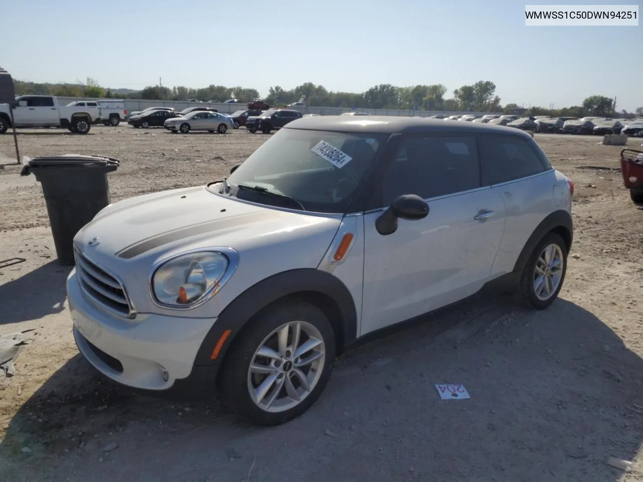 2013 Mini Cooper Paceman VIN: WMWSS1C50DWN94251 Lot: 74335264