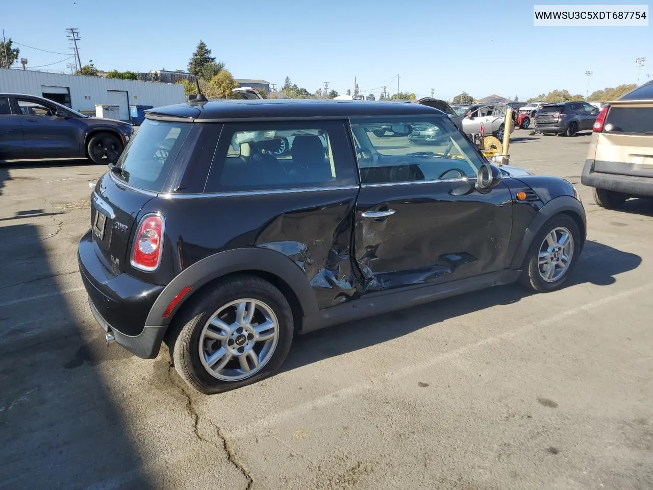 2013 Mini Cooper VIN: WMWSU3C5XDT687754 Lot: 75255204