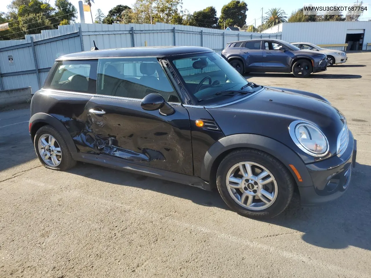 2013 Mini Cooper VIN: WMWSU3C5XDT687754 Lot: 75255204