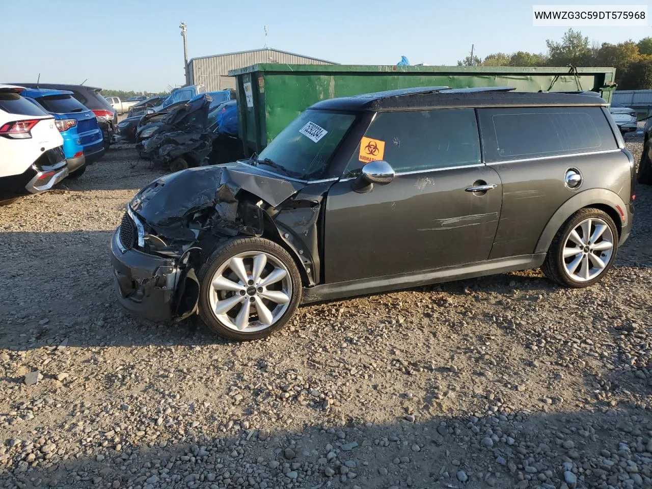 2013 Mini Cooper S Clubman VIN: WMWZG3C59DT575968 Lot: 75292334