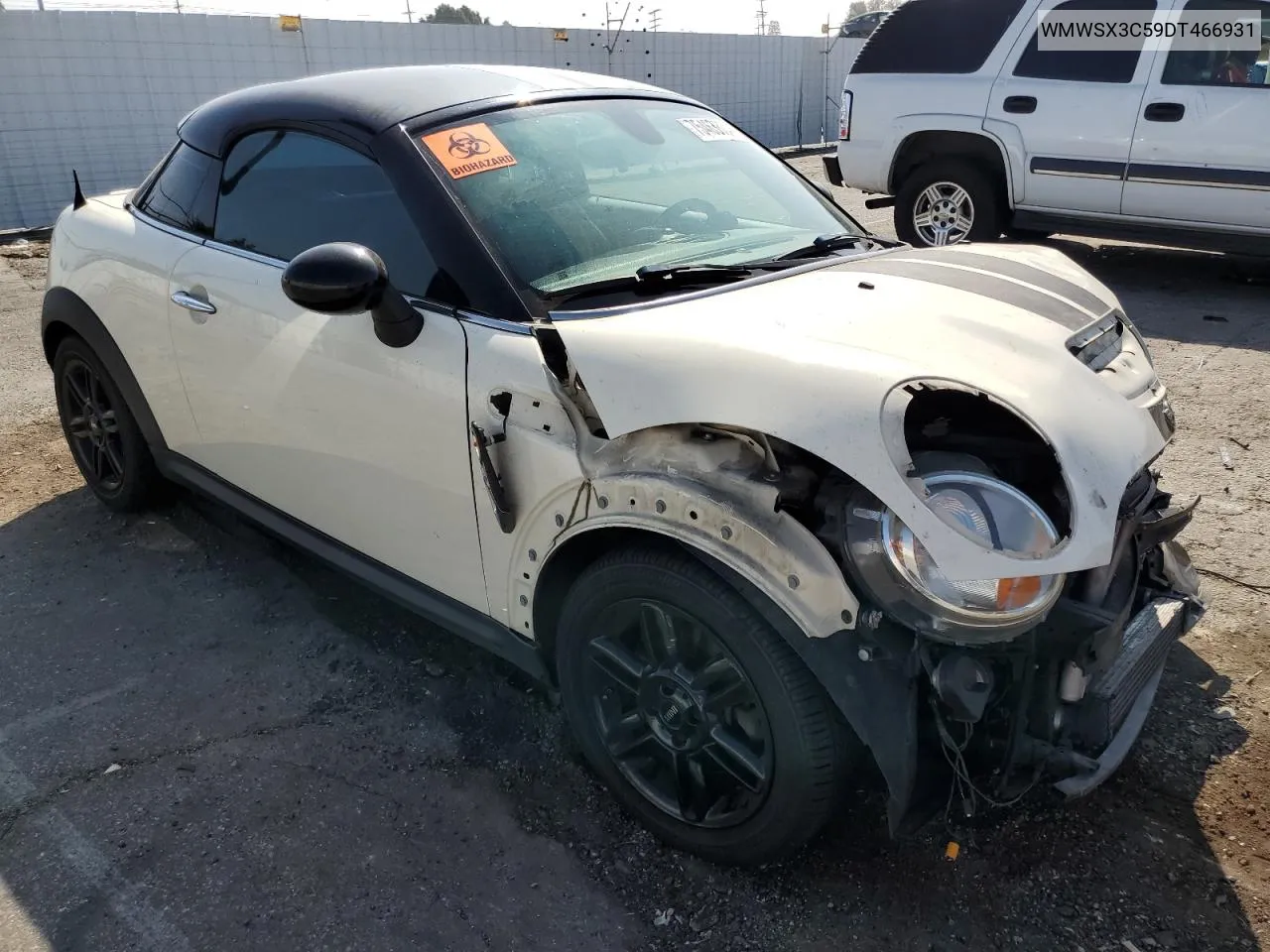 2013 Mini Cooper Coupe S VIN: WMWSX3C59DT466931 Lot: 75463804