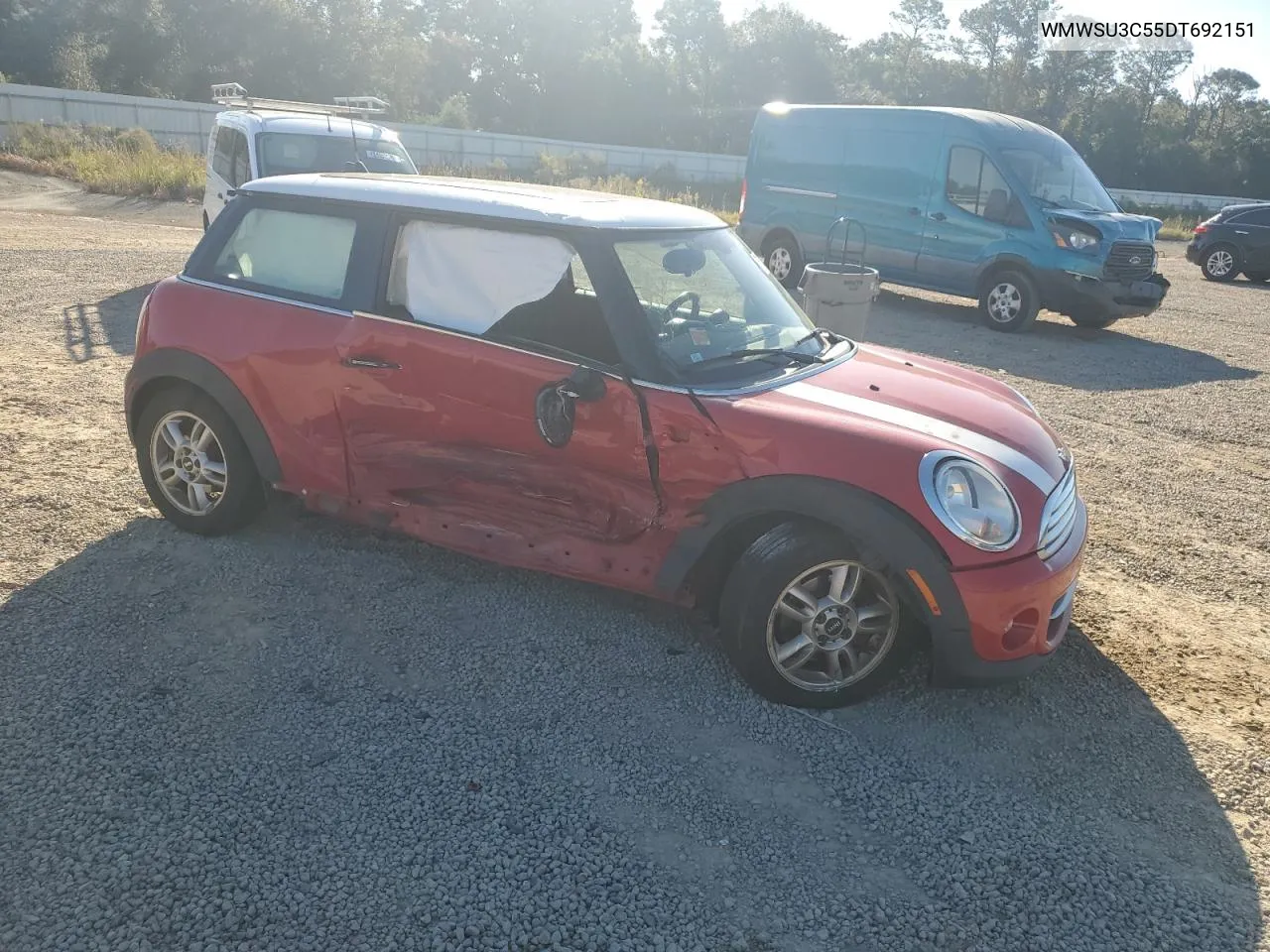 2013 Mini Cooper VIN: WMWSU3C55DT692151 Lot: 76170394