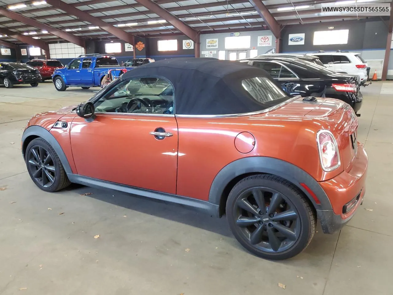 2013 Mini Cooper Roadster S VIN: WMWSY3C55DT565565 Lot: 76246124