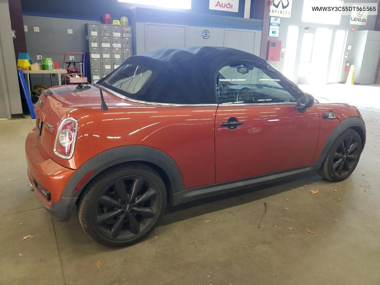 2013 Mini Cooper Roadster S VIN: WMWSY3C55DT565565 Lot: 76246124