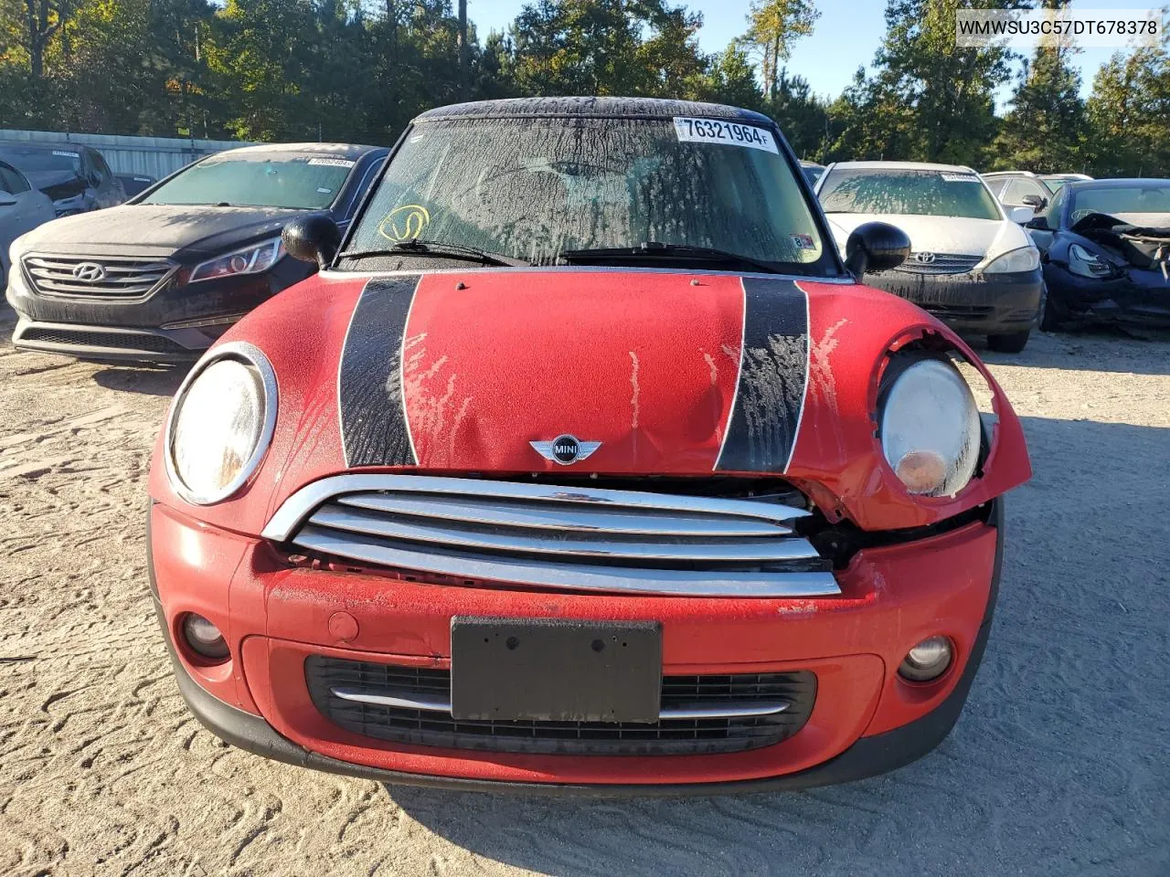 2013 Mini Cooper VIN: WMWSU3C57DT678378 Lot: 76321964