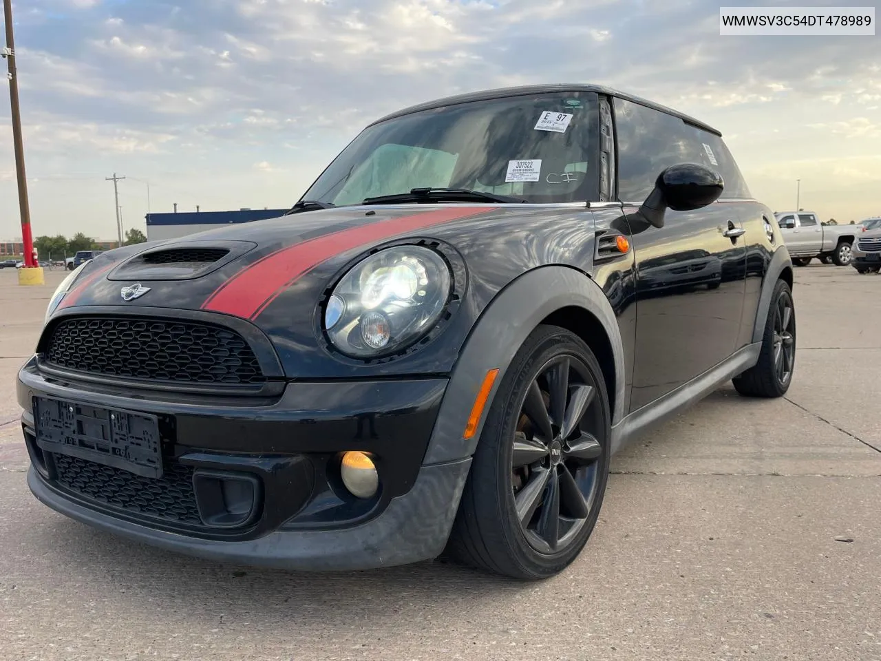 2013 Mini Cooper S VIN: WMWSV3C54DT478989 Lot: 76629634