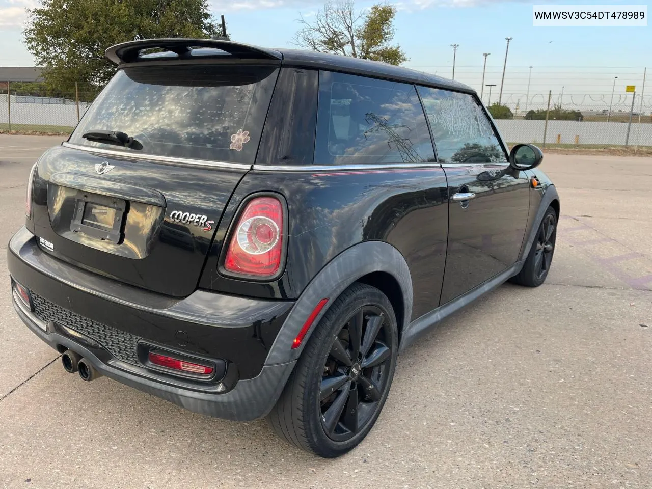 2013 Mini Cooper S VIN: WMWSV3C54DT478989 Lot: 76629634