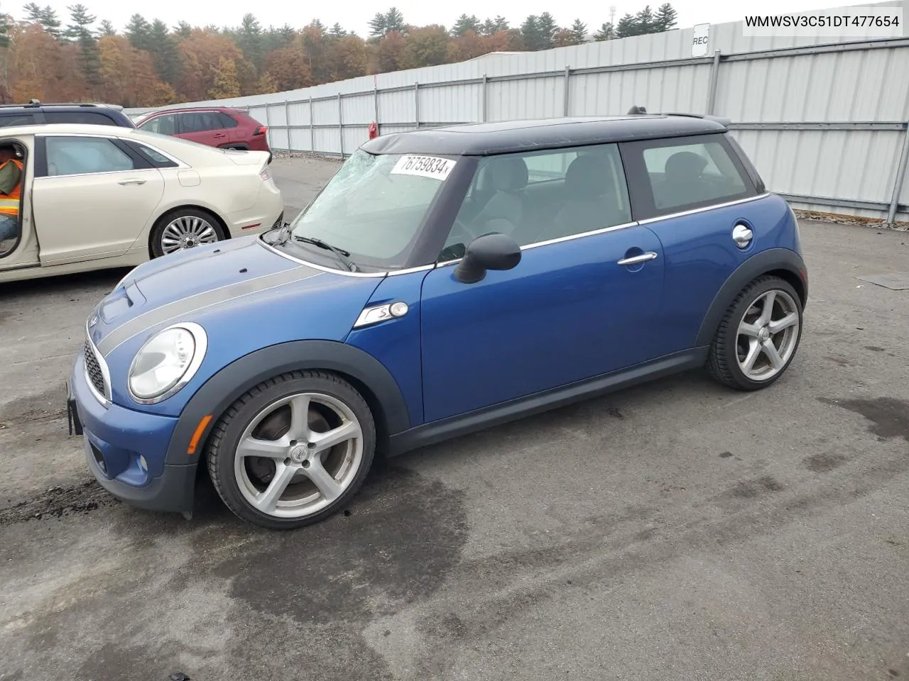 2013 Mini Cooper S VIN: WMWSV3C51DT477654 Lot: 76759834