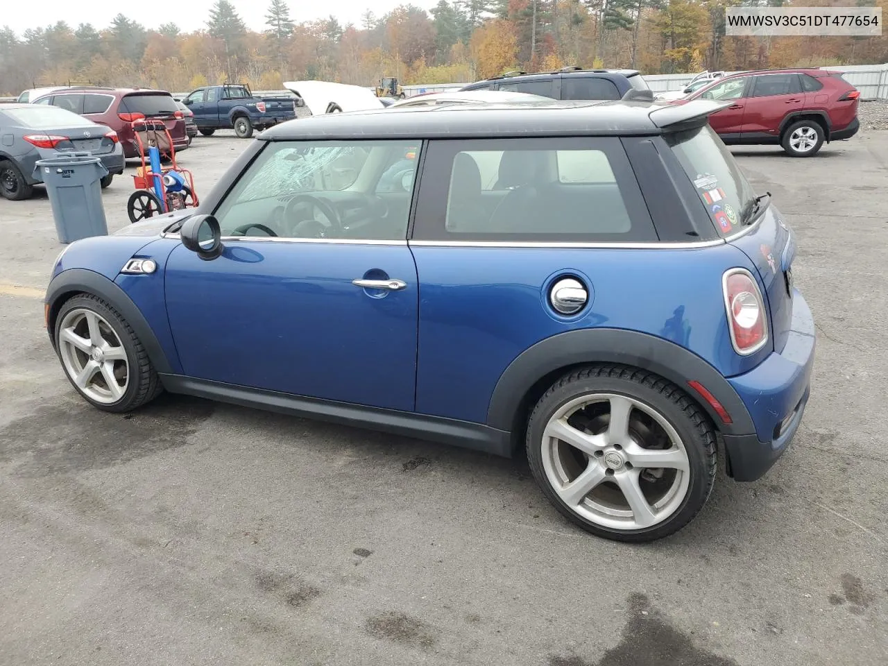 2013 Mini Cooper S VIN: WMWSV3C51DT477654 Lot: 76759834