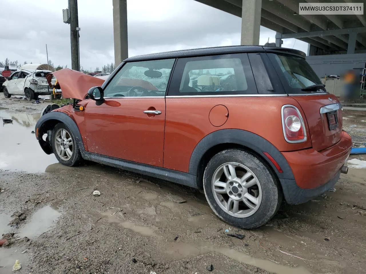 2013 Mini Cooper VIN: WMWSU3C53DT374111 Lot: 76771524