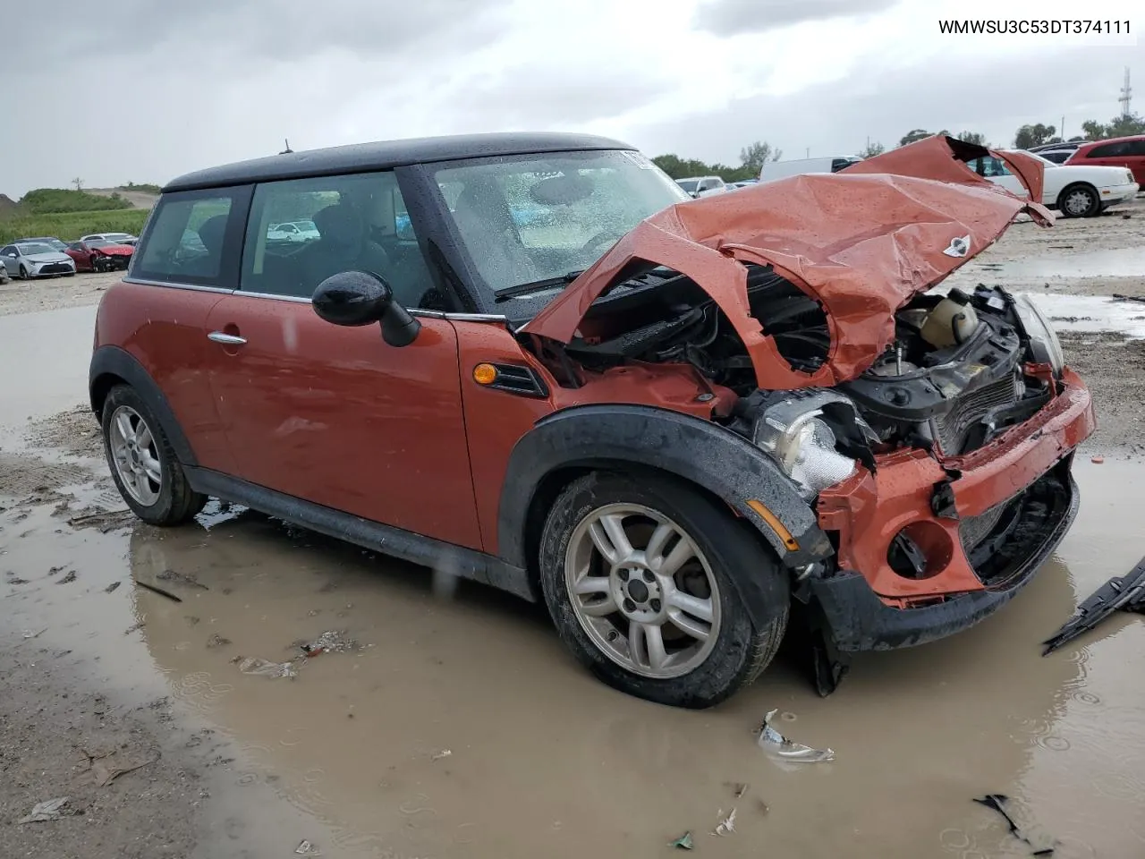 2013 Mini Cooper VIN: WMWSU3C53DT374111 Lot: 76771524