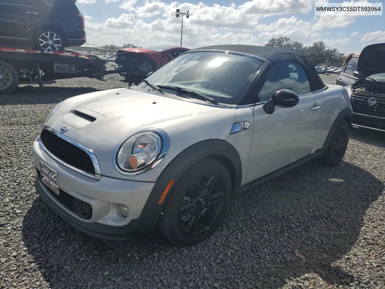 2013 Mini Cooper Roadster S VIN: WMWSY3C55DT593964 Lot: 76834464