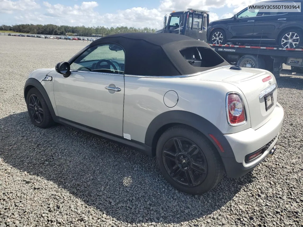 2013 Mini Cooper Roadster S VIN: WMWSY3C55DT593964 Lot: 76834464