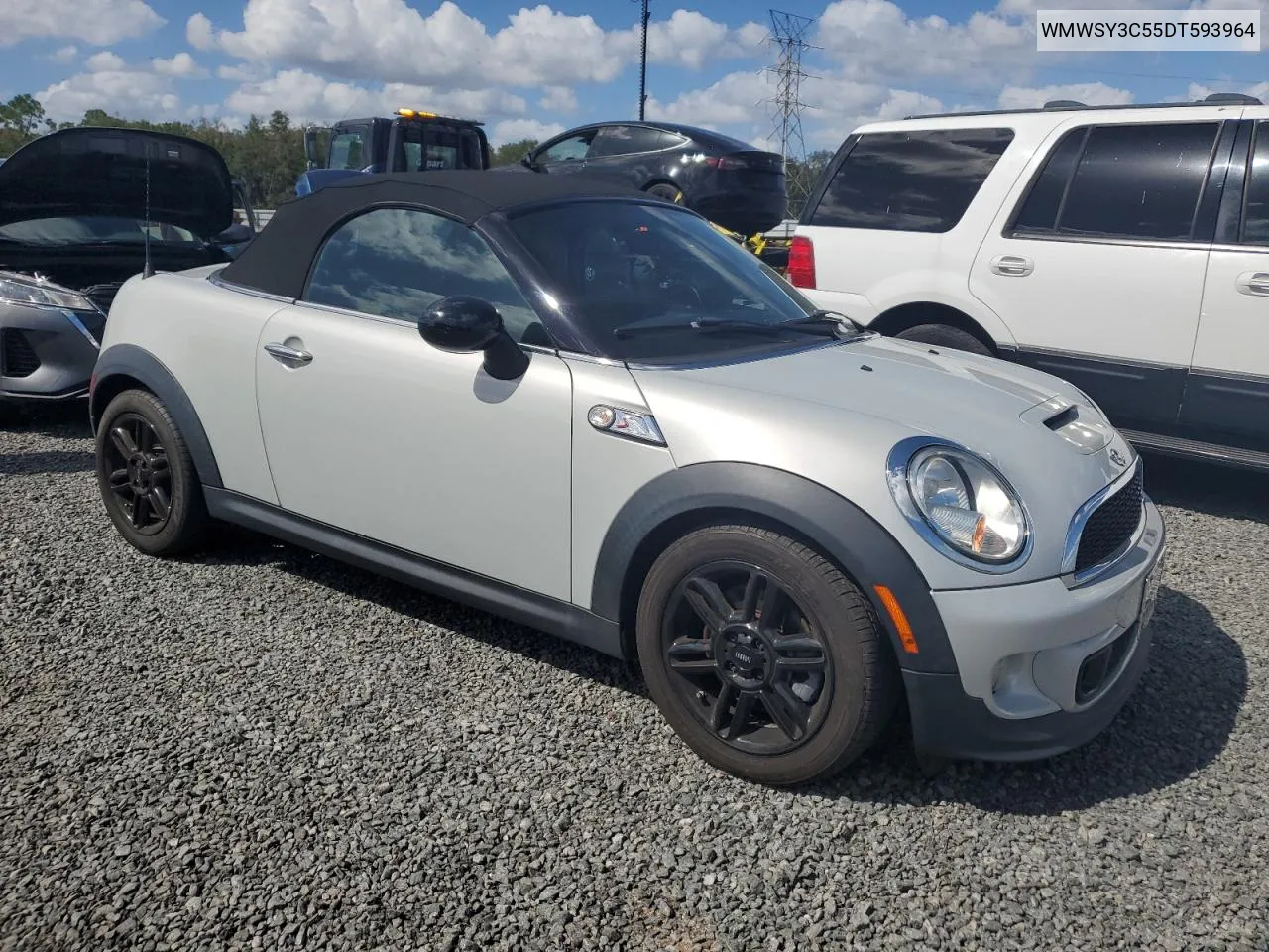 2013 Mini Cooper Roadster S VIN: WMWSY3C55DT593964 Lot: 76834464