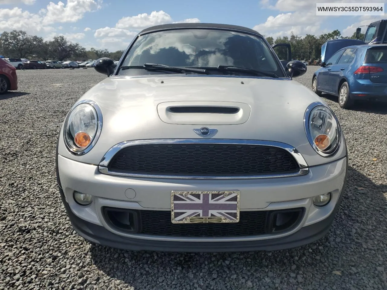 2013 Mini Cooper Roadster S VIN: WMWSY3C55DT593964 Lot: 76834464