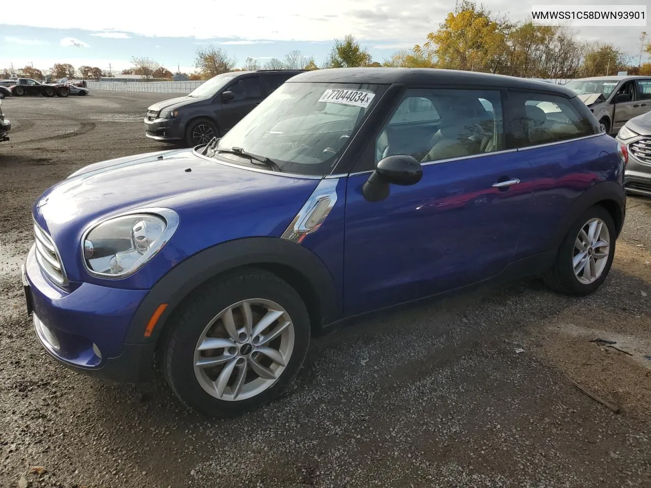 2013 Mini Cooper Paceman VIN: WMWSS1C58DWN93901 Lot: 77044034