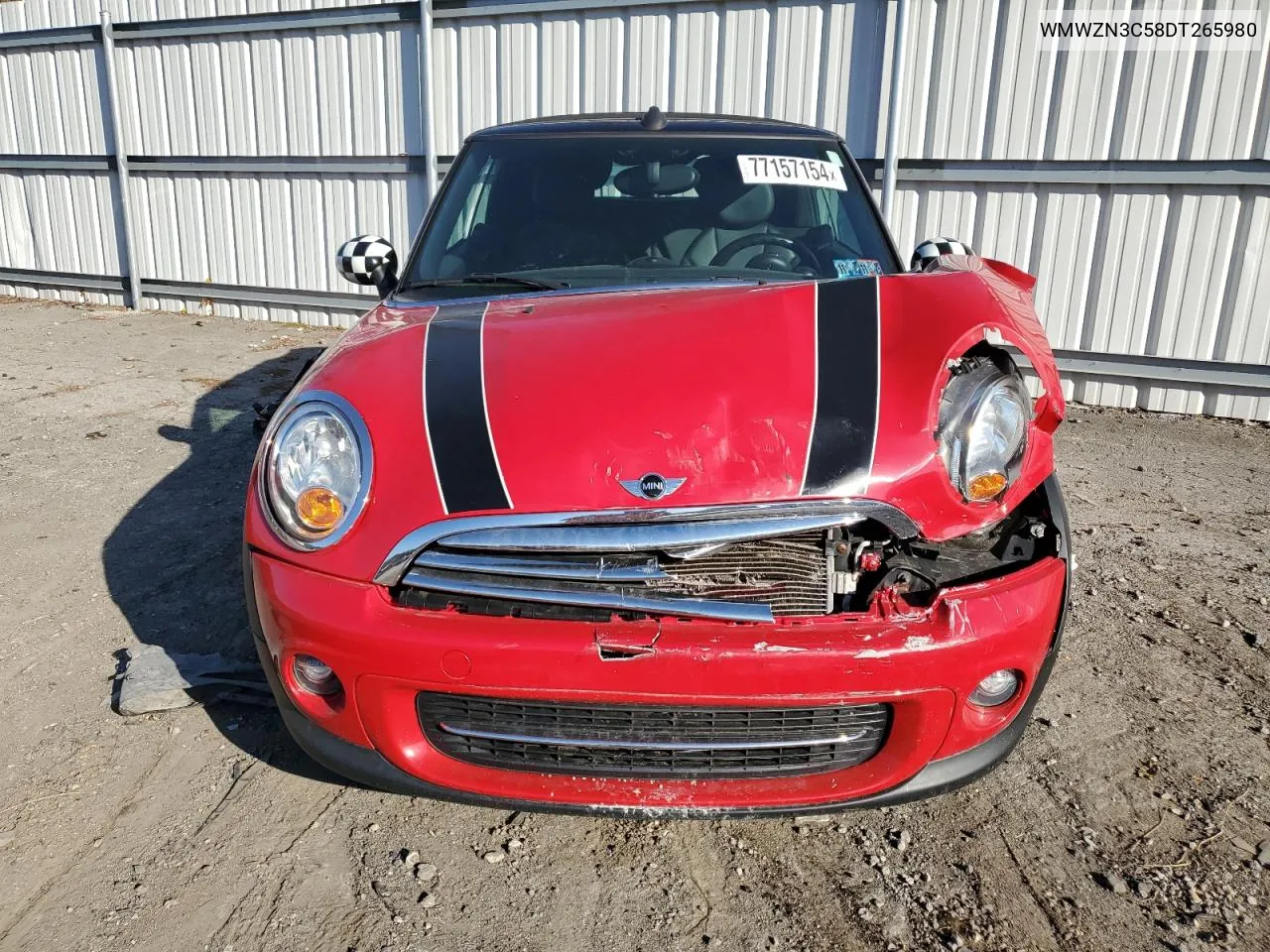 2013 Mini Cooper VIN: WMWZN3C58DT265980 Lot: 77157154