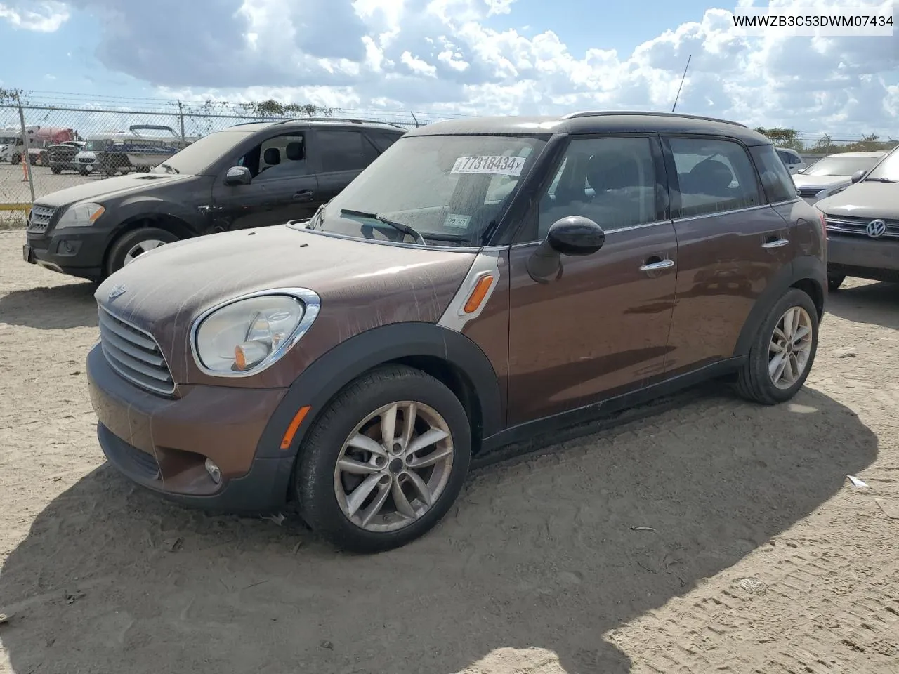 2013 Mini Cooper Countryman VIN: WMWZB3C53DWM07434 Lot: 77318434