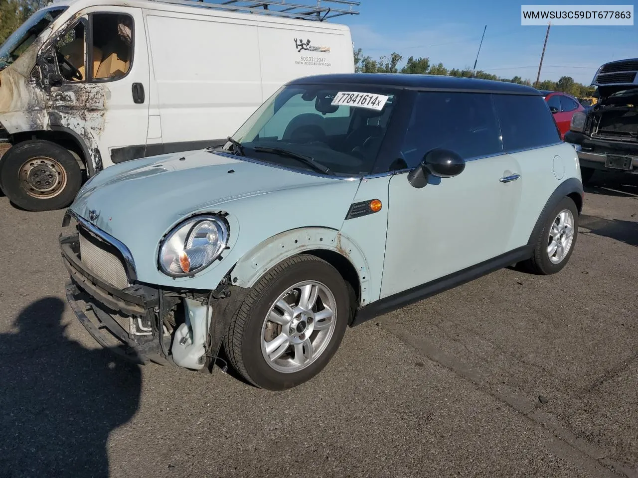 2013 Mini Cooper VIN: WMWSU3C59DT677863 Lot: 77841614