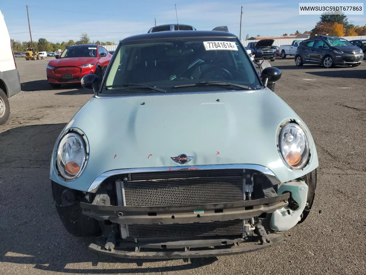 2013 Mini Cooper VIN: WMWSU3C59DT677863 Lot: 77841614