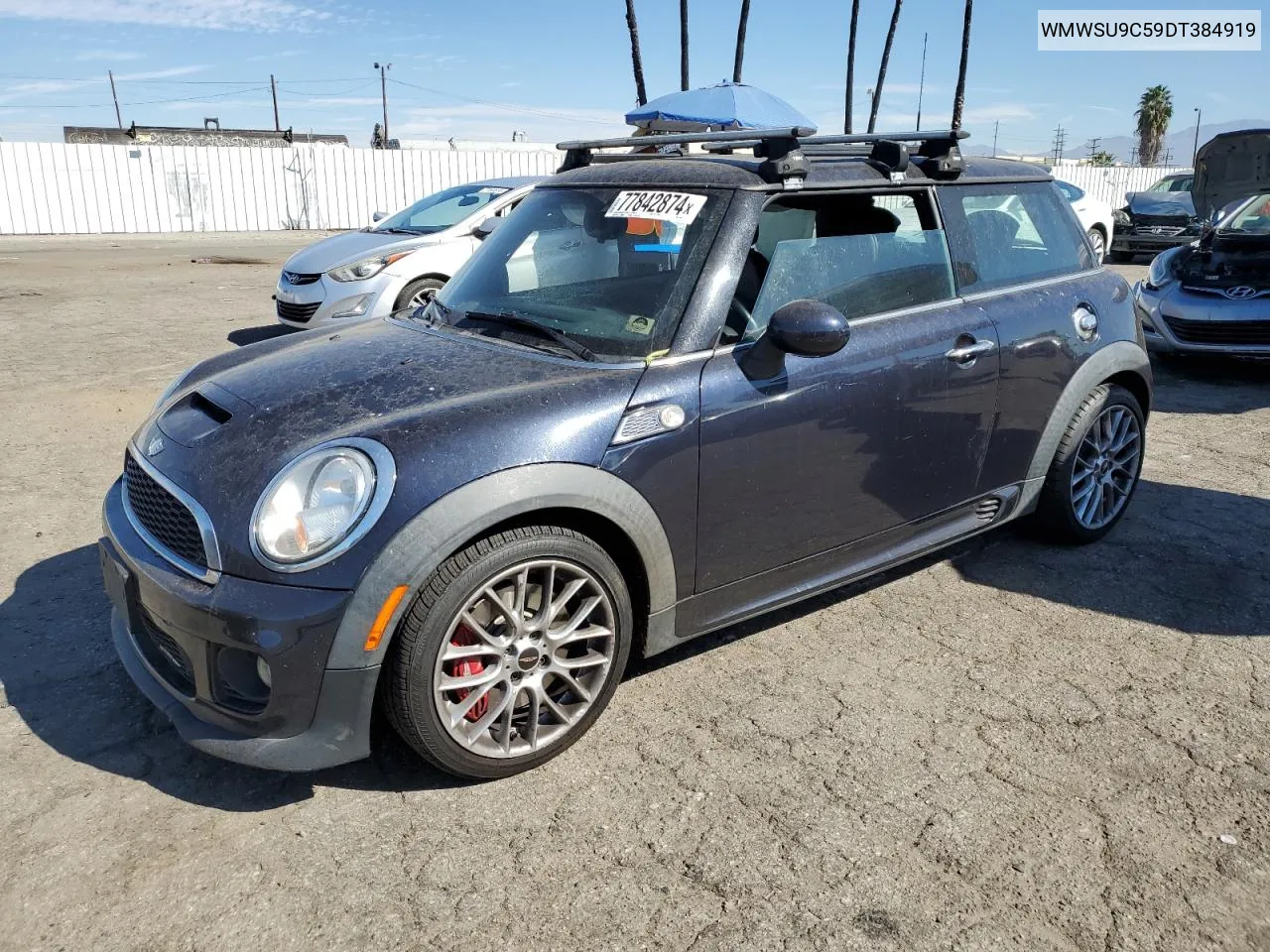 2013 Mini Cooper John Cooper Works VIN: WMWSU9C59DT384919 Lot: 77842874