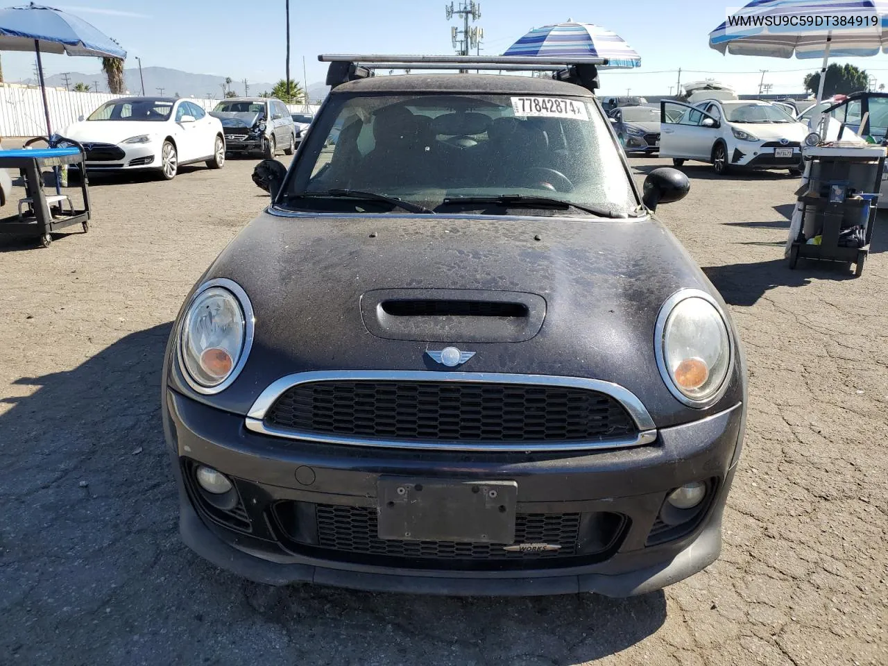 2013 Mini Cooper John Cooper Works VIN: WMWSU9C59DT384919 Lot: 77842874