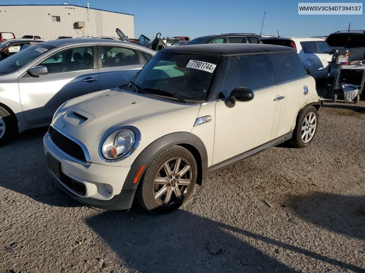 2013 Mini Cooper S VIN: WMWSV3C54DT394137 Lot: 77901744