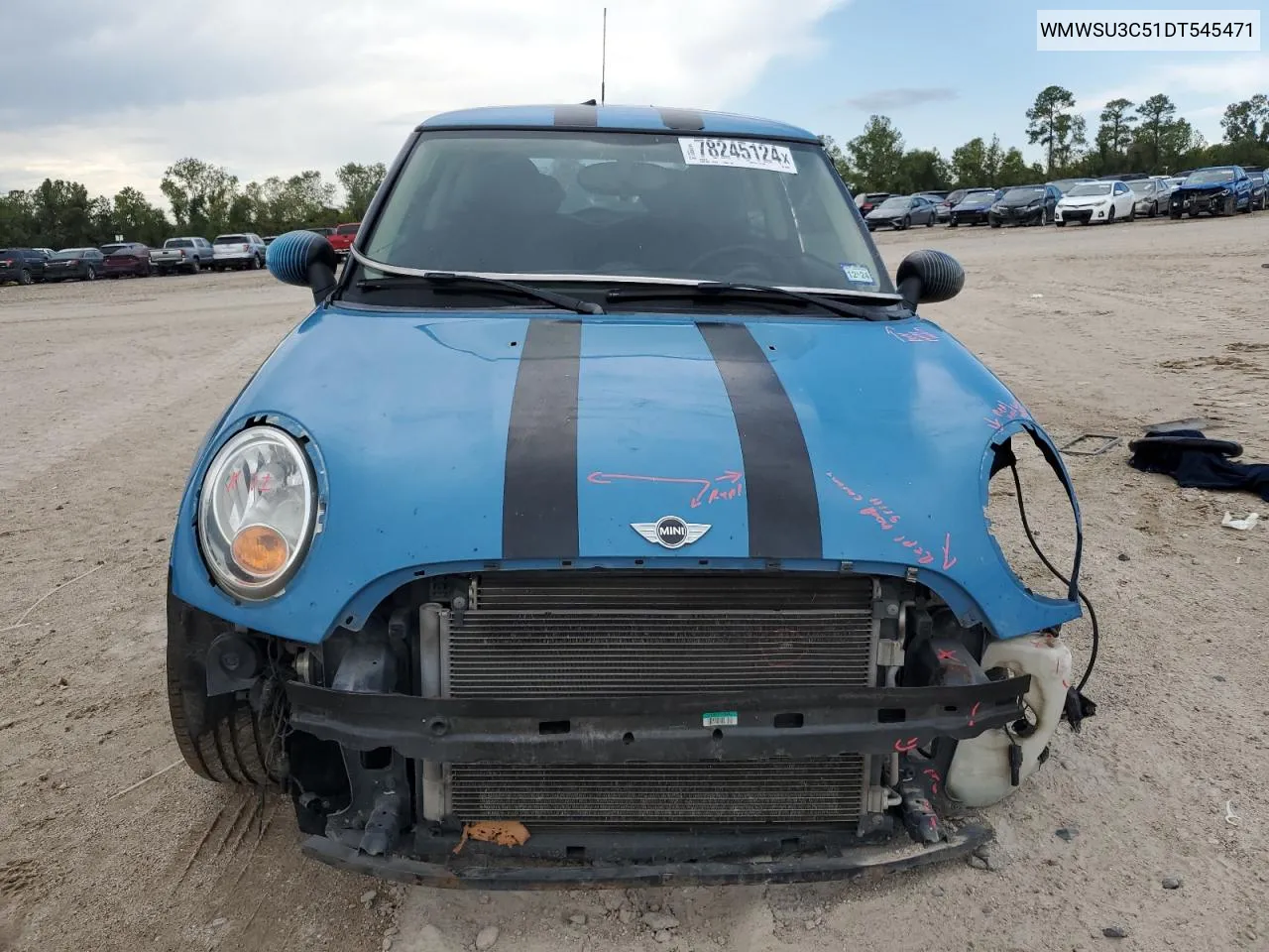 2013 Mini Cooper VIN: WMWSU3C51DT545471 Lot: 78245124