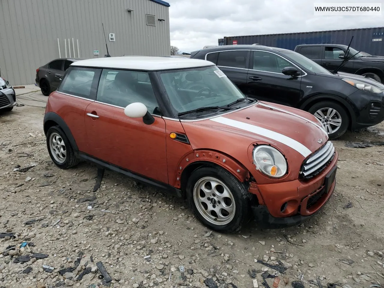 2013 Mini Cooper VIN: WMWSU3C57DT680440 Lot: 78270184