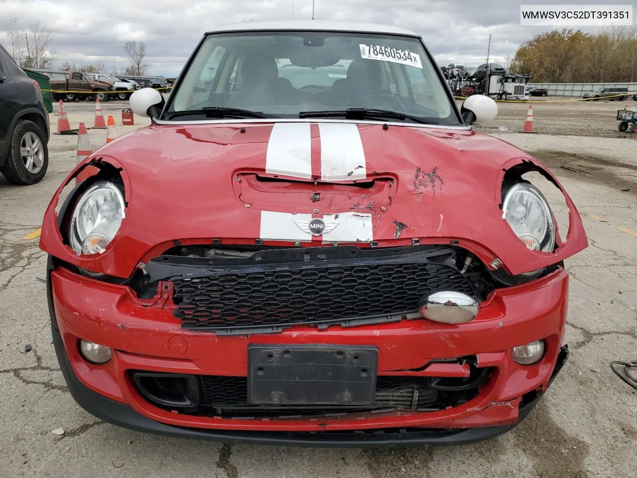 2013 Mini Cooper S VIN: WMWSV3C52DT391351 Lot: 78460534