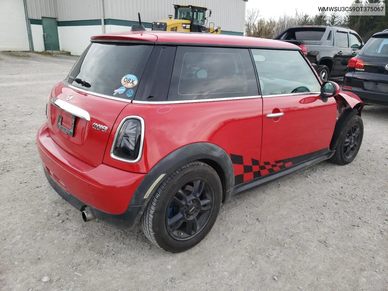 2013 Mini Cooper VIN: WMWSU3C59DT375067 Lot: 78980324